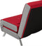 FARRIS - Slaapbank 1-zit - Rood - Polyester