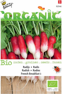 5 stuks - Buzzy - Organic Radijs French Breakfast (Skal 14725)