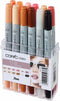 COPIC Marker Ciao Set 12 Stuks Huidskleuren - Stiften Set Alcoholbasis - Markerset - Professionele Markers