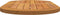 vidaXL - Tafelblad - 80x40x2,2 - cm - Ovaal - Massief - Acaciahout