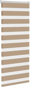 vidaXL - Zebra - Blind - zandbruin - 65x150 - cm - stofbreedte - 60,9 - cm - polyester
