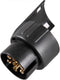 Benson Compacte aanhanger stekker verloop - 7-polig naar 13-polig - duurzame ABS - messing contacten - vergrendelingshaak
