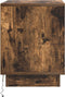 vidaXL - Nachtkastje - met - LED-verlichting - Gerookt - Eiken - 44x34,5x45 - cm