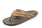 Olukai Mea Ola - Heren leren slippers - Cowboy look - Lichtbruin