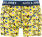 JACK&JONES JACTHYME - 3-pack heren onderbroek - Effen blauw en gebloemd - Maat L (3-pack)