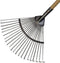 Bladhark verenstaal met steel 150cm - de Wit