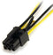 Startech.com - Verloopkabel SATA naar PCI-e 6-pin - 15cm Multi-color