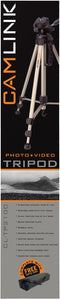 CamLink TP2100 - Tripod - Max hoogte 145 cm - Aluminium