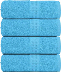 vidaXL - Zeepdoekjes - 4 - st - 30x30 - cm - 360 - g/m² - 100% - katoen - turquoise
