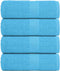 vidaXL - Zeepdoekjes - 4 - st - 30x30 - cm - 360 - g/m² - 100% - katoen - turquoise