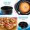 LifeNeeds (2021) - 8-delige Airfryer Accessoireset - Voor heteluchtfriteuse - Zwart en Zilver