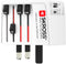 Skross 60572 - Reisstekker - Ingang Euro/Australië/China/UK/VS/Japan - USB Type-C/A - Wit
