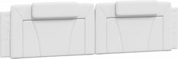 vidaXL - Hoofdbordkussen - 200 - cm - kunstleer - wit