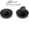 Intersteel Rozet met toilet-/badkamersluiting 52x10mm mat zwart