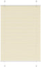 vidaXL - Plissé - rolgordijn - 85x100 - cm - stofbreedte - 84,4 - cm - polyester - crème