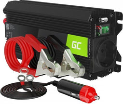 GREEN CELL 12V| Spanningsomvormer PRO 12V naar 220V/230V 500W(continu) Gemodificeerde sinusgolf