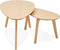 Alterego - STOKOLM - Nesttafels - Beige - 100x50x40 cm