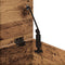 vidaXL - Opbergdoos - met - Deksel - Oude - Hout - 100x42x46 - cm - Geengineerd - Hout