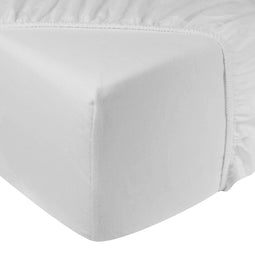 DoubleDry Hoeslaken - Flanel 90x200 cm - 100% Katoen - Wit
