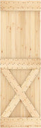 vidaXL - Schuifdeur - met - beslag - 70x210 - cm - massief - grenenhout