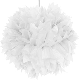 Folat - Pompom Wit 30 cm per stuk