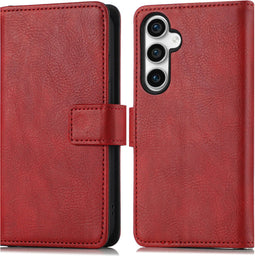 imoshion Hoesje Geschikt voor Samsung Galaxy S23 FE Hoesje Met Pasjeshouder - imoshion Luxe Bookcase - Rood