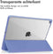 imoshion Tablet Hoes Geschikt voor iPad 8 10.2 (2020) 8e generatie / iPad 7 10.2 (2019) 7e generatie / iPad 9 10.2 (2021) 9e generatie - imoshion Trifold Hardcase Bookcase - Paars /Paars