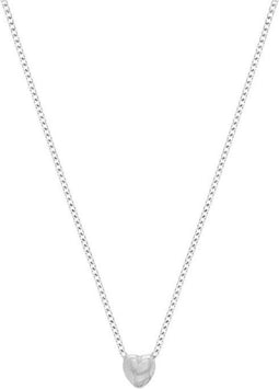 Glams Ketting Hart 1,0 mm 40 + 5 cm - Gerhodineerd Zilver