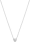 Glams Ketting Hart 1,0 mm 40 + 5 cm - Gerhodineerd Zilver