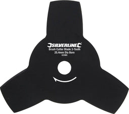 Silverline Slagmes voor bosmaaier - 3 tanden - Ø 254 mm - Omkeerbaar en slijpbaar