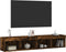 vidaXL - Tv-meubels - met - LED-verlichting - 2 - st - 80x30x30 - cm - gerookt - eiken