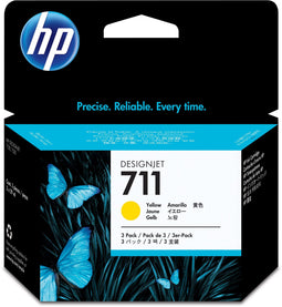 HP 711 - Inktcartridges - 29 ml - Geel (3-pack)