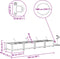 vidaXL - Tuinplantenbakken - met - Waterirrigatiesysteem - - - 4 - stuks - - - Wit