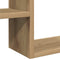 vidaXL - Wandschappen - kubus - 2 - st - 50x15x50 - cm - hout - artisanaal - eiken