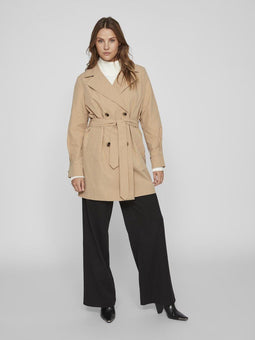 VILA VIMERSIN - Trenchcoat - Knoopsluiting - Kort - Dames (M)