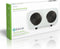 Nedis Elektrische Kookplaat – 2 kookzones – 2000W – Wit – Compact