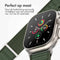 imoshion Nylon Alpine bandje - Geschikt voor Apple Watch 1, 2, 3, 4, 5, 6, 7, 8, 9, 10 (42 mm), SE - 38/40/41 mm - Groen - One Size