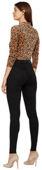 NOISY MAY NMCALLIE - High Waist Skinny Jeans - Maat 31 - Zwart