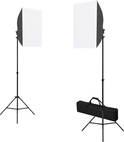 vidaXL - Fotostudioset - met - softboxlampen - en - reflector