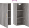 vidaXL - Hangkast - 34,5x34x90 - cm - grijs - sonoma - eikenkleurig