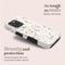 Mio by Mobilize - Apple iPhone 16 - MagSafe Hoesje Hardcase - Soft Terrazzo - Wit goud