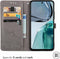 iMoshion Hoesje Geschikt voor Motorola Moto G62 Hoesje Met Pasjeshouder - iMoshion Mandala Bookcase - Grijs