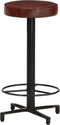 vidaXL - Barkrukken - 2 - st - 66 - cm - echt - leer