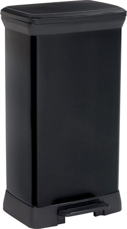 CURVER Decobin Rechthoekige afvalbak - 50 L - Carbon Black
