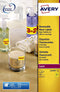 Huismerk Avery L7670Y-25 - Rond Etiket 63.5mm - 300 Stuks - Neon-Geel (300 stuks)