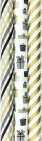 TOUCH OF GOLD - Cadeaupapier assortiment - 3 rollen 3 meter x 70 cm - Multikleur
