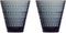 Iittala Kastehelmi - Tumbler Glazen Set - Waterglas - Vaatwasserbestendig - Donkergrijs - 30 cl - 2 Stuks