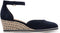 Tamaris Espadrilles - Platte sandalen - Klittenbandsluiting - Blauw - Maat 40