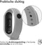 iMoshion Bandje Geschikt voor Xiaomi Mi Band 3 / 4 - iMoshion Siliconen band inkliksysteem ronde sluiting - Grijs