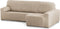 Hoes voor chaise longue met korte armleuning rechts Eysa ROC Beige 180 x 120 x 360 cm